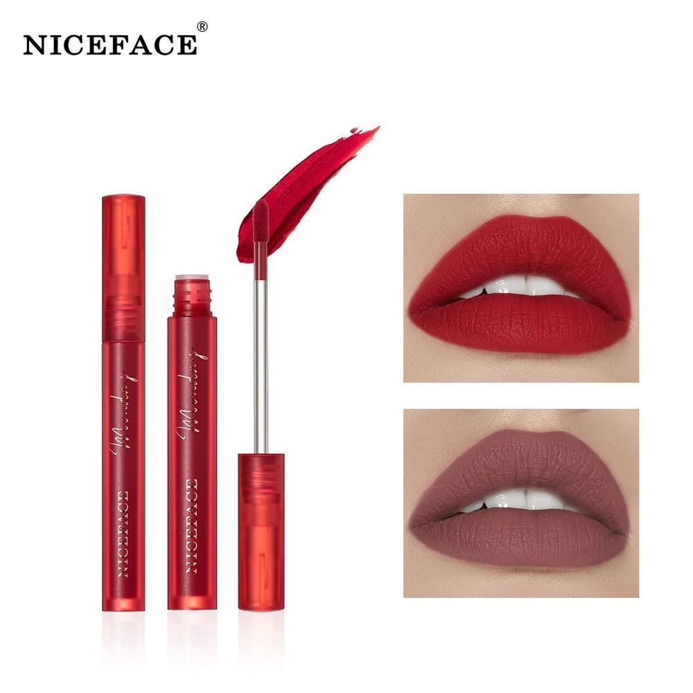 Niceface Weekly Lip Gloss 7 Sticks Lip Gloss Velvet Matte Lip Gloss Set Matte